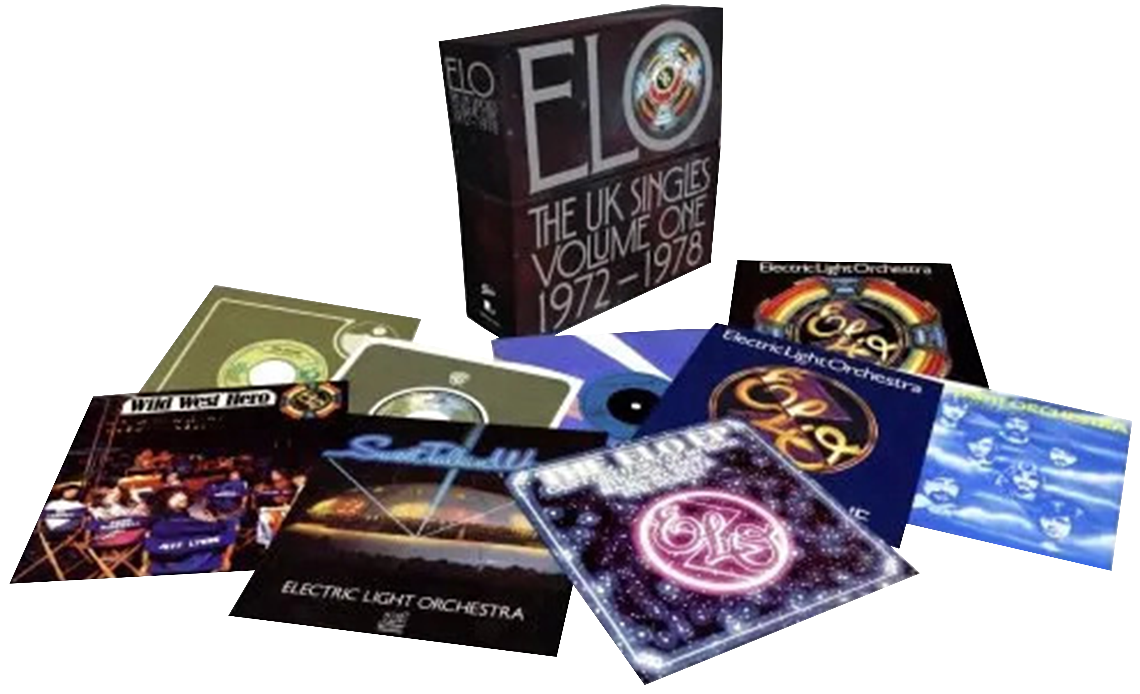 Image of Artwork for Electric Light Orchestra's The UK Singles Volume One 1972-1978 (16 x 7